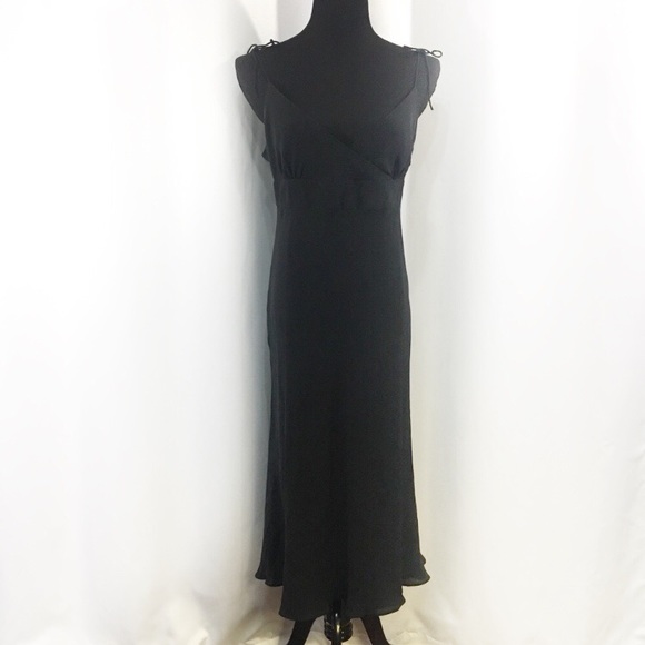 J. Crew Dresses & Skirts - J. Crew black chiffon surplice empire dress size 4